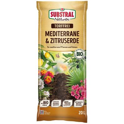 Substral® Naturen® BIO Mediterrane & Zitruserde torffrei 20 Liter
