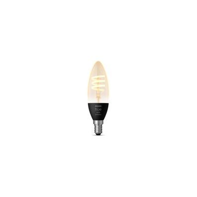 Philips Hue White Ambiance Filament Lampe, Kerze, 4,4W, E14, 350lm, 2700K (9...