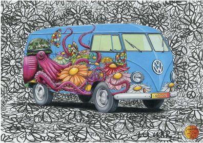 VW Bus aus der Hippie Zeit