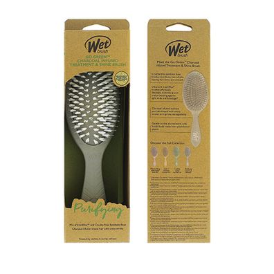 Wet Brush Go Green Treatment & Shine Brush Haarbürste Holzkohle