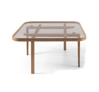 Wohnzimmer Couchtisch Moderner Luxus Möbel Glastisch Designer Holz Neu