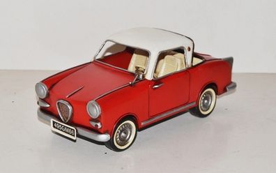 Blechauto Nostalgie Modellauto Goggo in rot Oldtimer Goggomobil TS 250 Coupe L 26 cm