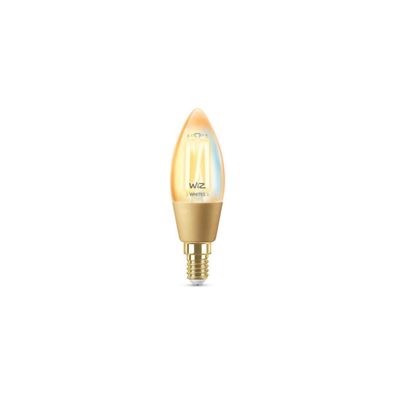 Wiz Wi-Fi BLE 25W C35 E14 920-50 Amb 1PF/6 Filament-Lampe in Kerzenform, 4,9...