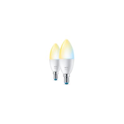 Wiz Wi-Fi BLE 40W C37 E14 927-65 TW 2PF/6 LED-Lampe in Kerzenform, 4,9W, 470...