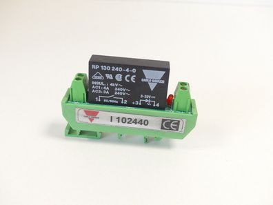 Carlo Gavazzi RP 130 240-4-0 Relais 4kV mit I 102440 Sockel