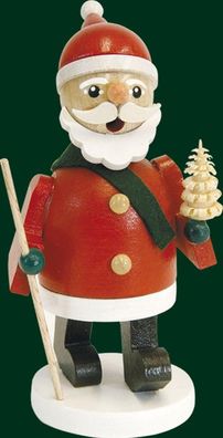 Räucherfigur Weihnachtsmann mit Bäumchen Höhe= 11cm NEU Räuchermann Rauchmann Räu