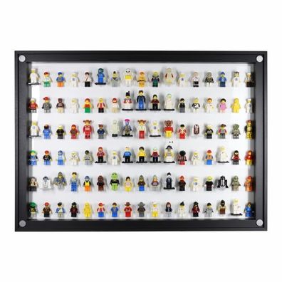 Click Vitrine PLUS Anthrazit 500x700x60mm für 102 Lego® Figuren