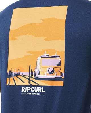 RIP CURL T-Shirt Keep On Trucking washed navy