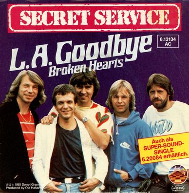 7" Secret Service - L.A Goodbye