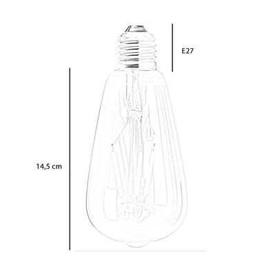 Bronx71 Leuchtmittel LED Tropfen 14,5 cm gold (3er Set)