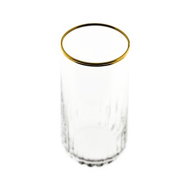 Pasabahce 420695 Nova Trinkglas Set 4-teilig mit elegantem Goldrand - 360 ml Cockt...