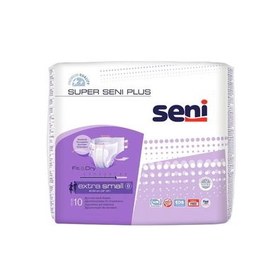 12x Super Seni Plus Inkontinenzhosen, Größe XS - 10 Stück - B00E6S01ZG | Packung (10