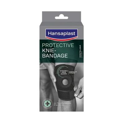Hansaplast Protective Knie-Bandage, verstellbar - 400580012356| Packung (1 Stück)
