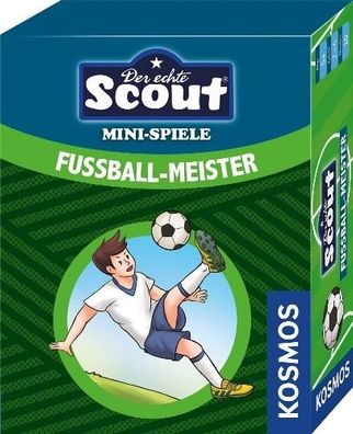 Gesellschaftsspiel Scout Minispiel - Fußball-Meister! 92x73x27mm (LxBxH) NEU