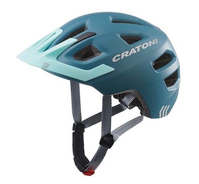 Cratoni Fahrradhelm Maxster Pro (Kid) Gr. XS/ S (46-51cm) steel/ blau matt