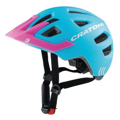 Cratoni Fahrradhelm Maxster Pro blau pink matt Größe XS-S 46-51cm