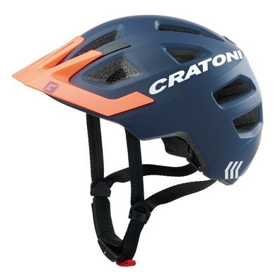 Cratoni Fahrradhelm Maxster Pro blau orange matt Größe XS-S 46-51cm