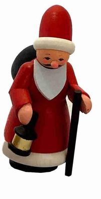 Miniaturfigur Weihnachtsmann mit Sack und Laterne Höhe 7,5cm NEU Miniaturfigur