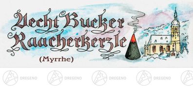Bucker Räucherkerzen Myrrhe 24 Kerzen NEU Erzgebirge Rauchfigur Rauchmann