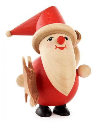Miniatur Weihnachtsmann Wilddieb H=9cm NEU Holzfigur Holzminiatur Sammelfigur