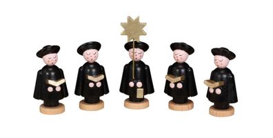 Weihnachtsfiguren 5 Kurrendefiguren Höhe ca 5cm NEU Sternsänger Sternträger Holz