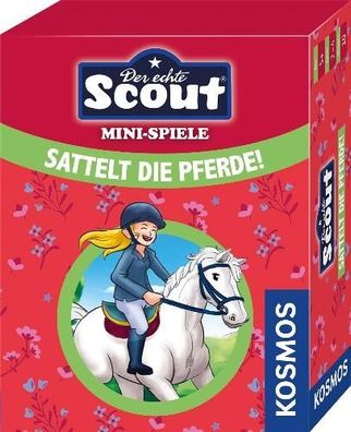 Gesellschaftsspiel Scout Minispiel - Sattelt die Pferde! 92x73x27mm (LxBxH) NEU