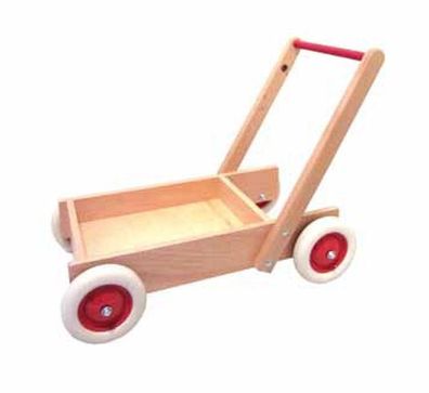 Holzspielzeug Schiebwagen L/B/H 55cm/ 33cm/ 51cm NEU Lauflernwagen Laufhilfe