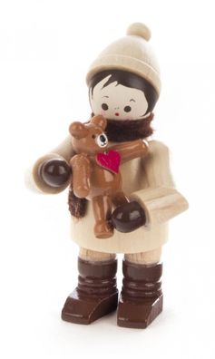 Miniatur Junge \"Mein kleiner Freund\" 6cm NEU Holzfigur Holzminiatur Weihnachten