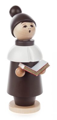 Holzfigur Kurrendefigur mit Buch Höhe 18cm NEU Miniaturfigur Figuren Seiffen
