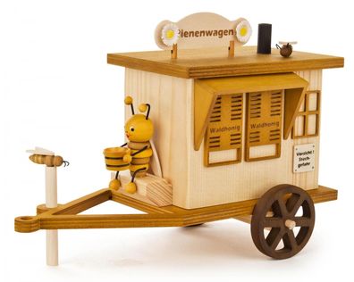 Rauchfigur Bienenwagen mit Räucherfunktion-dregeno exklusiv- 24x17x10cm NEU Räuc