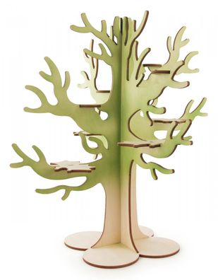Miniatur Deko-Baum für Mini-Eulen H=45cm NEU Holzfigur Holzminiatur Sammelfigur