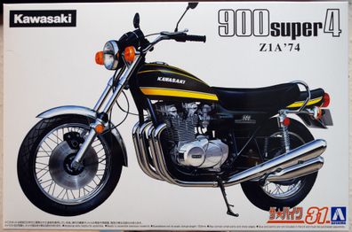 Aoshima 063415 1974 Kawasaki 900 Super 4 Z1 A 1:12 Motorrad Bike