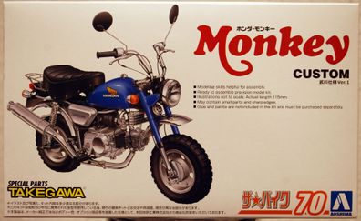 Aoshima 062968 1978 Honda Monkey Z 50 JZ 1 Takegawa 1:12 Motorrad Bike