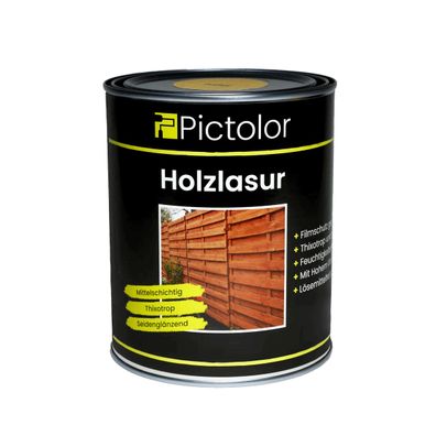 Pictolor® Holzlasur Mittelschichtlasur Inhalt:0,75 Liter Farbton: Mahagoni