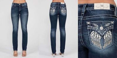 Miss Me Jeans Straight, M5082T, Miss Me Designerjeans, neues Modell 2024