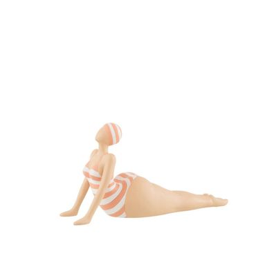 Skulptur Frau Yoga liegend Poly, H 26,5, von J-Line