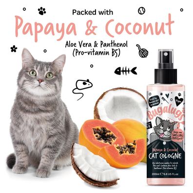 Bugalugs Katzenparfüm Papaya Kokosnuss Deo für Katzen