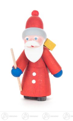 Weihnachtliche Miniatur Weihnachtsmann BxHxT 3,5 cmx7 cmx2 cm NEU Erzgebirge