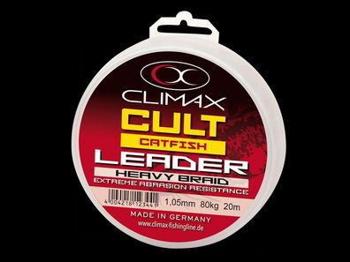 Climax CULT Catfish Leader Heavy Braid extrem abriebfestes Vorfachmaterial