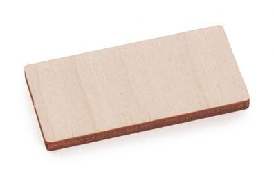 Miniatur Schild mit Magnet ohne Text BxH = 4,5x2,5cm NEU Holzfigur Holzminiatur