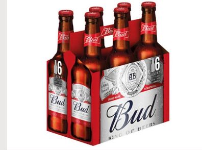 6 x Bud Beer USA in der 0,33 l Bier Flasche
