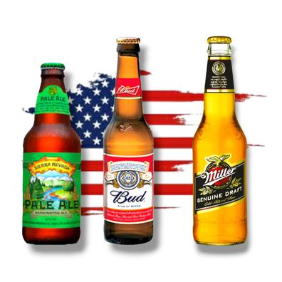Deine Reise nach Amerika - Sierra Nevada - Bud Beer-Miller Genuine Draft 6x0,33l