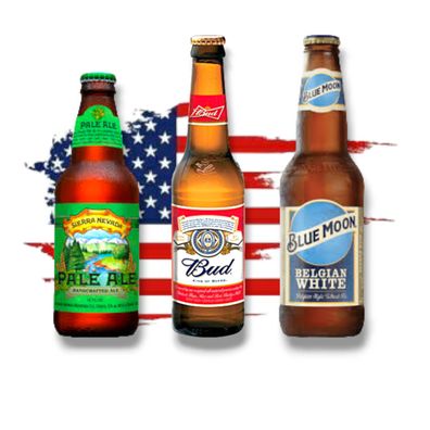 Deine Reise nach Amerika - Sierra Nevada - Bud King of Beer- Blue Moon 6x 0,33l