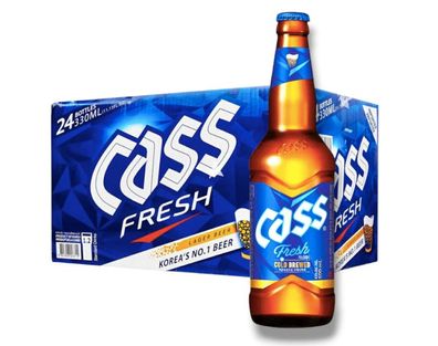 6 x Cass Fresh Bier 0.33l - Das Lagerbier aus Südkorea mit 4,5% Vol.