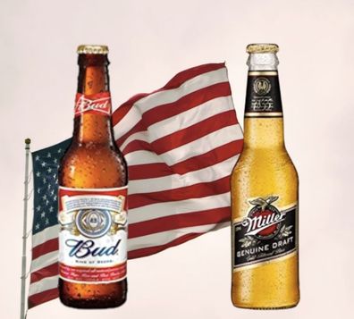 Bud Beer 0,33l & Miller Genuine Draft 0,33l im Mix - USA - Amerikanisches