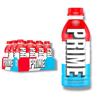 Prime Hydration Drink | Ice Pop | 12x 500ml | zuckerfrei ?