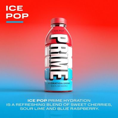 Prime Hydration by Logan Paul & KSI ICE Pop 6 x 500 ML