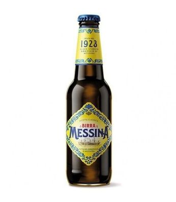 24x 0,33l Birra Messina - Klassisches Messina Bier aus Italien mit 4,7% 5,05/ L