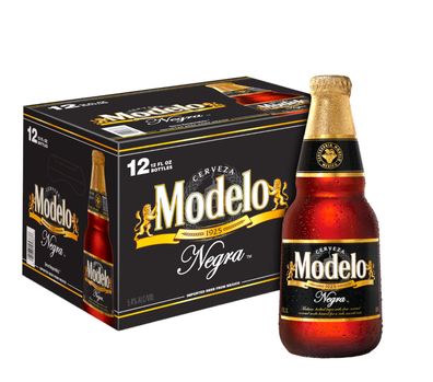 12 x Cerveza Modelo Negra 0,355l - Dunkles Bier aus Mexiko mit 5,3% Vol.