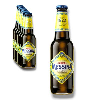 6 x 0,33l Birra Messina - Klassisches Messina Bier aus Italien mit 4,7% 7,52/ L